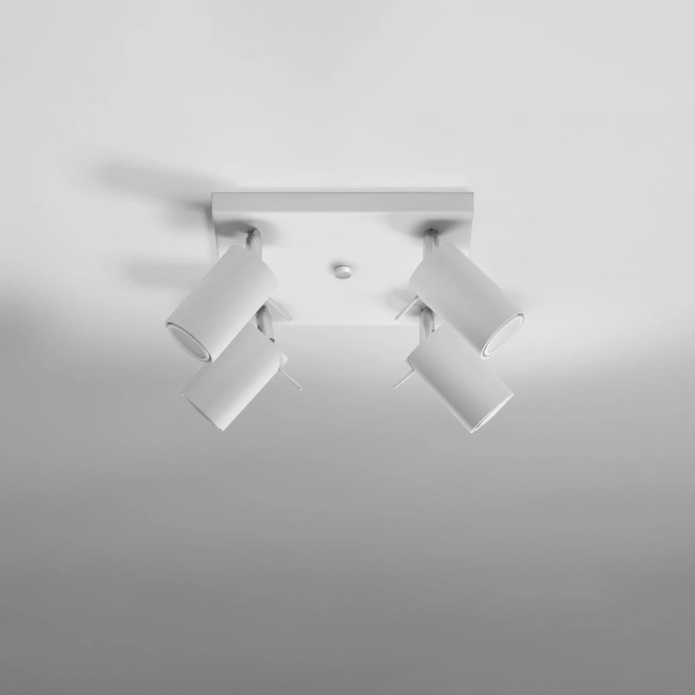 Sollux Lighting LED ceiling spotlight RING, 4xGU10, IP20, 220-240V, matt gold aluminium, CE RoHS