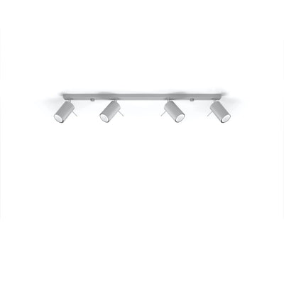 Foco de techo LED Sollux Lighting RING, 4xGU10, IP20, aluminio oro mate, 220-240V, CE RoHS