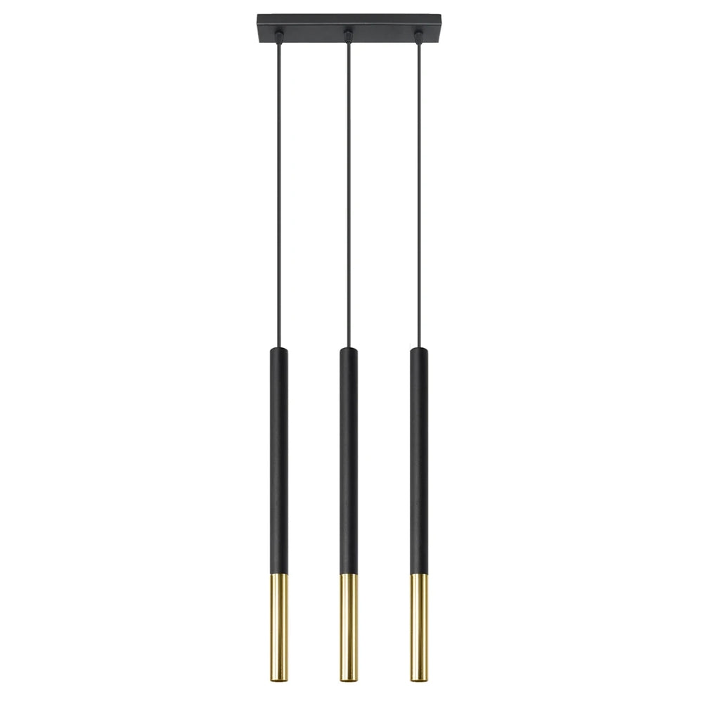 Sollux Lighting LED hanging lamp Black Gold MOZAICA, 3 x G9 socket, IP20, Aluminium, CE RoHS