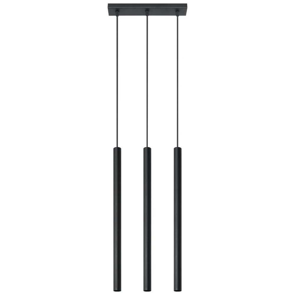 Sollux Lighting lámpara colgante LED Negra PASTELO, 3x casquillo G9, IP20, Aluminio, 220-240V, CE RoHS