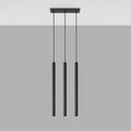 Sollux Lighting lámpara colgante LED Negra PASTELO, 3x casquillo G9, IP20, Aluminio, 220-240V, CE RoHS
