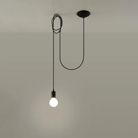 Sollux Lighting lámpara colgante LED Edison 1 Negra, 220-240V, IP20, 50W máx, Aluminio y Acero, CE RoHS