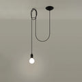 Sollux Lighting lámpara colgante LED Edison 1 Negra, 220-240V, IP20, 50W máx, Aluminio y Acero, CE RoHS