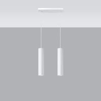 Lámpara colgante LED Sollux Lighting LAGOS 2xGU10, IP20, Aluminio Oro Mate, 220-240V, CE RoHS
