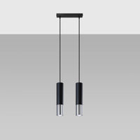 Lámpara colgante LED Sollux Lighting LOOPEZ 2xGU10, IP20, Aluminio Oro Mate, 220-240V, CE RoHS