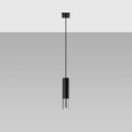 Lámpara colgante LED Sollux Lighting Loopez Cromo Negro, 1x GU10, IP20, 220-240V, Aluminio