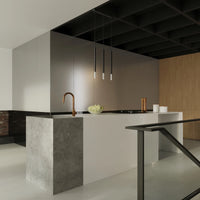 Lámpara colgante LED Sollux Lighting MOZAICA 3xG9 enchufes, Cromo Negro, Aluminio, IP20, CE RoHS