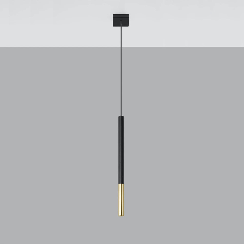 Lámpara colgante LED Sollux Lighting MOZAICA Negro Oro, 1xG9 casquillo, aluminio, IP20, CE RoHS