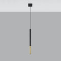 Lámpara colgante LED Sollux Lighting MOZAICA Negro Oro, 1xG9 casquillo, aluminio, IP20, CE RoHS