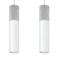 Lámpara colgante LED Sollux Lighting Borgio, 2xGU10, IP20, 220-240V, Aluminio y Acero, Acabado Oro Mate