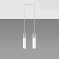 Lámpara colgante LED Sollux Lighting Borgio, 2xGU10, IP20, 220-240V, Aluminio y Acero, Acabado Oro Mate