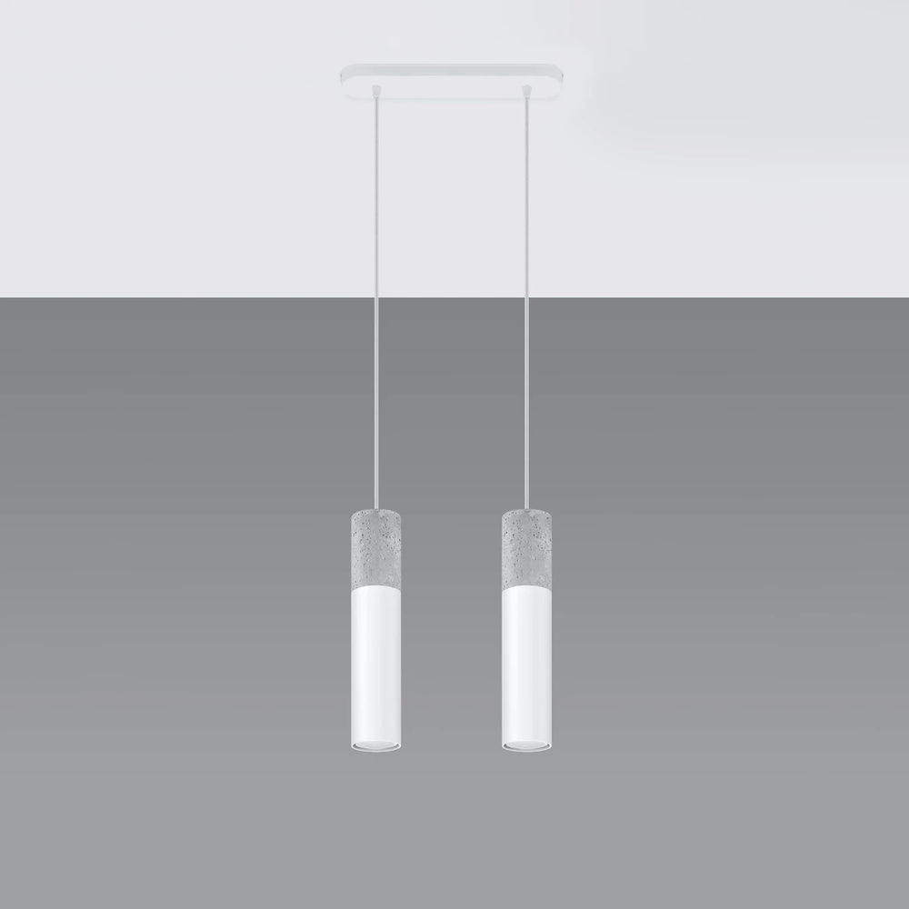 Lámpara colgante LED Sollux Lighting Borgio, 2xGU10, IP20, 220-240V, Aluminio y Acero, Acabado Oro Mate