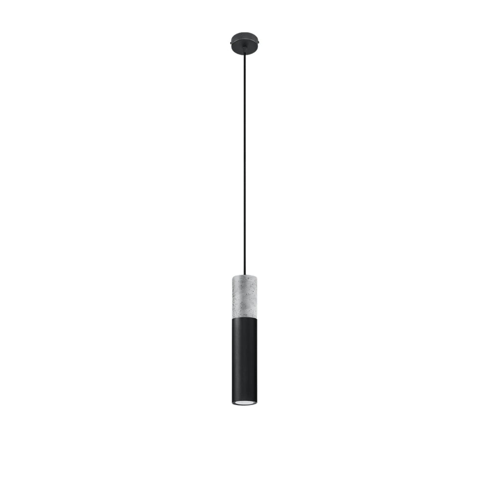 Sollux Lighting LED pendant light Borgio Black Concrete, 1x GU10, IP20, 220-240V, CE RoHS