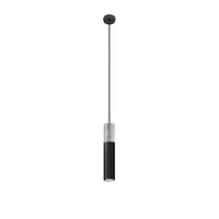 Sollux Lighting lámpara colgante LED Borgio Hormigón Negro, 1x GU10, IP20, 220-240V, CE RoHS