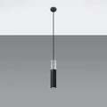 Sollux Lighting lámpara colgante LED Borgio Hormigón Negro, 1x GU10, IP20, 220-240V, CE RoHS