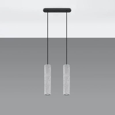 Lámpara colgante LED Sollux Lighting LUVO con 2 casquillos GU10, IP20, aluminio dorado mate, 220-240V