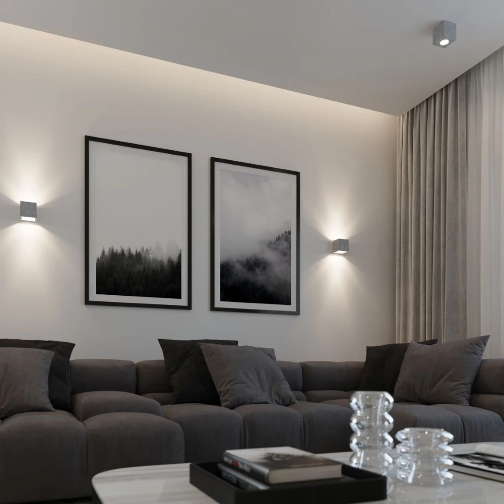 Aplique de pared LED Sollux Lighting QUAD, casquillo G9, IP20, 220-240V, acabado en aluminio oro mate, certificado CE RoHS