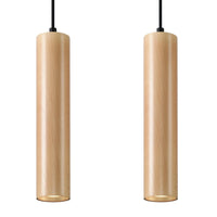 Sollux Lighting LINO 2 lámpara colgante LED, IP20, 220-240V, 50W máx, Aluminio Oro Mate, CRI 80, CE RoHS