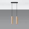 Sollux Lighting LINO 2 lámpara colgante LED, IP20, 220-240V, 50W máx, Aluminio Oro Mate, CRI 80, CE RoHS
