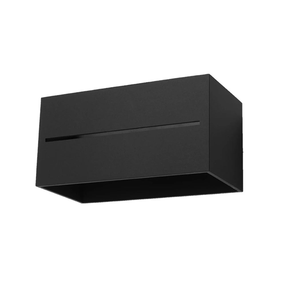 Sollux Lighting LOBO MAXI lámpara de pared LED Negro, IP20, aluminio, 220-240V, máx 50W, CRI 80, CE RoHS
