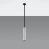 Lámpara colgante LED Sollux Lighting LUVO, casquillo GU10, hormigón gris, IP20, 220-230V, altura 300mm, certificación CE