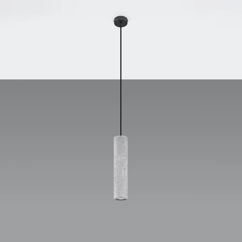Lámpara colgante LED Sollux Lighting LUVO, casquillo GU10, hormigón gris, IP20, 220-230V, altura 300mm, certificación CE