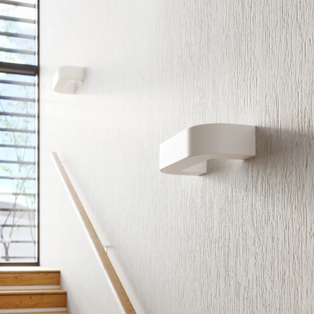 Aplique de pared Sollux Lighting MAGNET, cerámica, casquillo E27, 220-240V, IP20, acabado Latón Dorado Mate