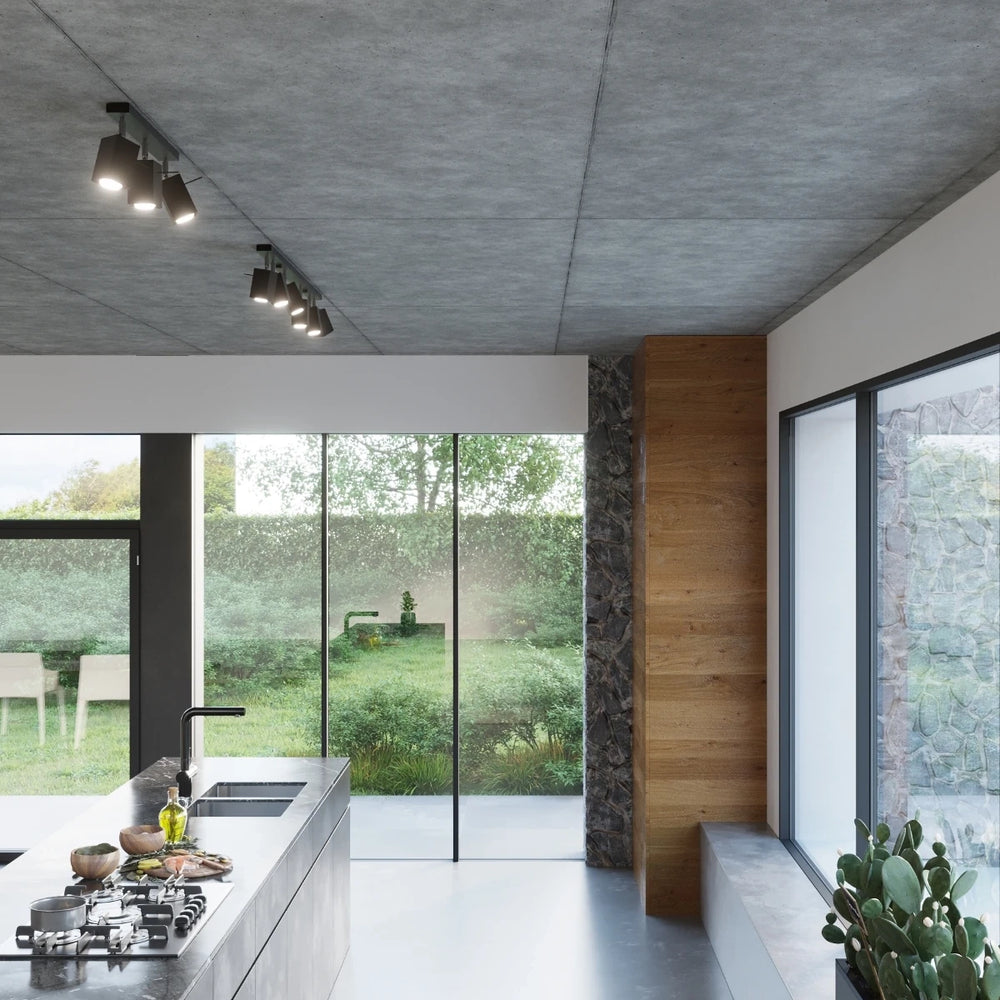 Sollux Lighting MERIDA foco de techo LED Negro, 4xGU10, IP20, aluminio, CE RoHS, 220-240V