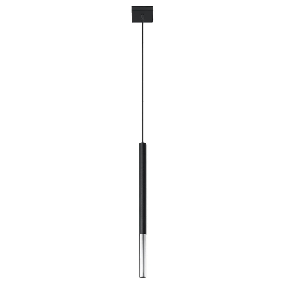 Lámpara colgante LED Sollux Lighting MOZAICA Cromo Negro, casquillo G9, IP20, altura 1000mm, certificada CE