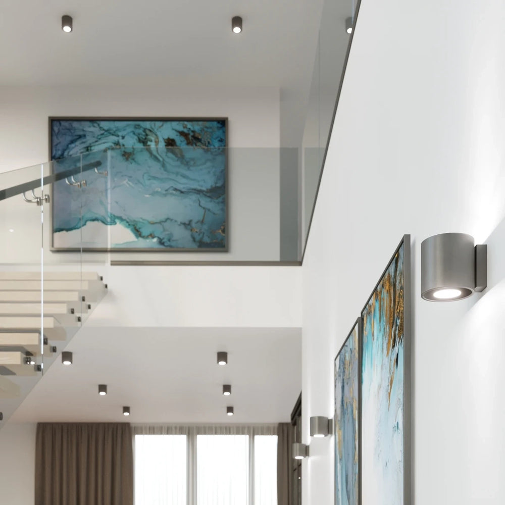 Sollux Lighting ORBIS 1 lámpara de pared LED Antracita, Aluminio, casquillo G9, 12W máx, 220-230V, IP20 CE