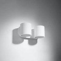 Aplique de pared Sollux Lighting ORBIS 2 compatible con LED, IP20, 220-240V, acabado en aluminio dorado mate, CE RoHS