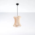 Lámpara colgante Sollux Lighting ORIANA madera, compatible con LED, 220-240V, IP20, acabado Latón Dorado Mate