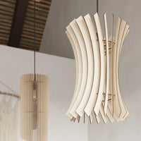 Lámpara colgante Sollux Lighting ORIANA madera, compatible con LED, 220-240V, IP20, acabado Latón Dorado Mate