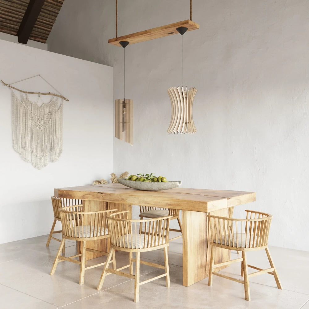Lámpara colgante Sollux Lighting ORIANA madera, compatible con LED, 220-240V, IP20, acabado Latón Dorado Mate