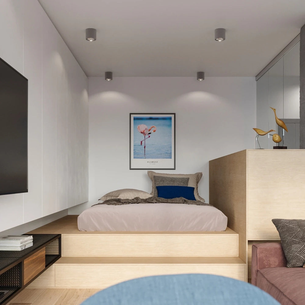 Foco de techo Sollux Lighting TIUBE, compatible con LED, IP20, 220-240V, 50W máx, Aluminio Dorado Mate