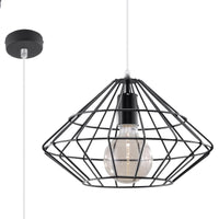 Sollux Lighting UMBERTO lámpara colgante LED, Negro, IP20, Aluminio, 220-240V, máx 50W, CE RoHS