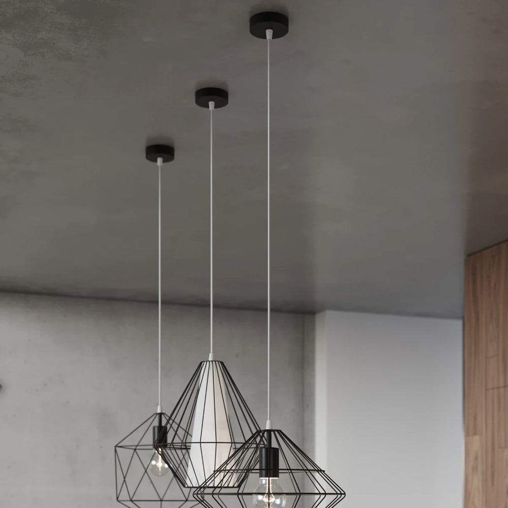 Sollux Lighting UMBERTO lámpara colgante LED, Negro, IP20, Aluminio, 220-240V, máx 50W, CE RoHS