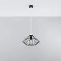 Sollux Lighting UMBERTO lámpara colgante LED, Negro, IP20, Aluminio, 220-240V, máx 50W, CE RoHS