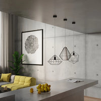Sollux Lighting UMBERTO lámpara colgante LED, Negro, IP20, Aluminio, 220-240V, máx 50W, CE RoHS