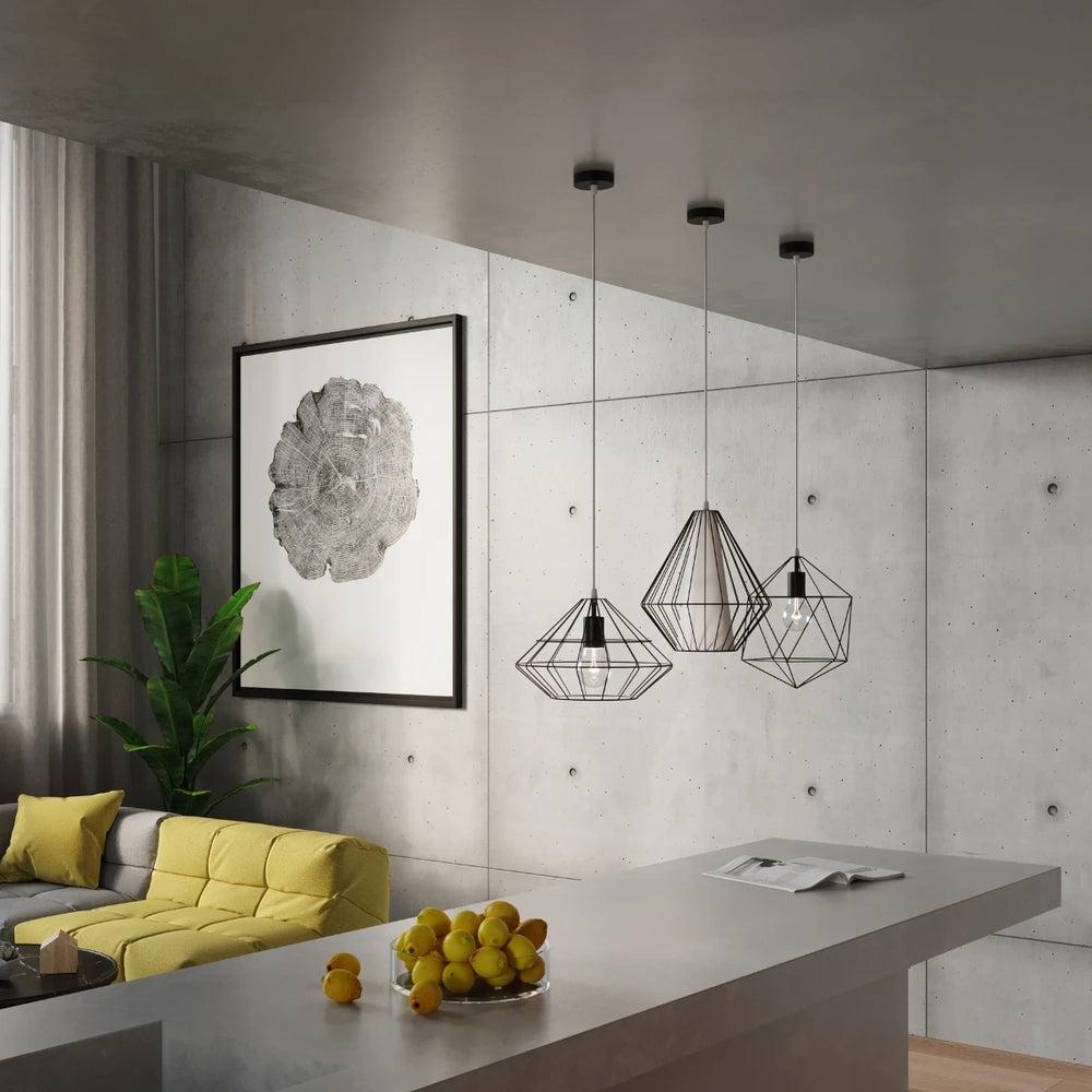 Sollux Lighting UMBERTO lámpara colgante LED, Negro, IP20, Aluminio, 220-240V, máx 50W, CE RoHS