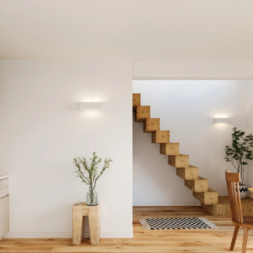 Aplique de pared cerámico Sollux Lighting VEGA, compatible con LED, IP20, E27 máx 50W, acabado en Latón Dorado Mate