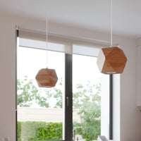 Sollux Lighting Woody 1 foco de techo LED, madera natural, IP20, 220-240V, CE RoHS, máx 50W, sin parpadeo