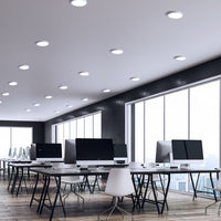 Spectrum ALGINE 2en1 Downlight LED 12W 3000K 1200 lúmenes 230V IP20 redondo empotrado o de superficie Blanco