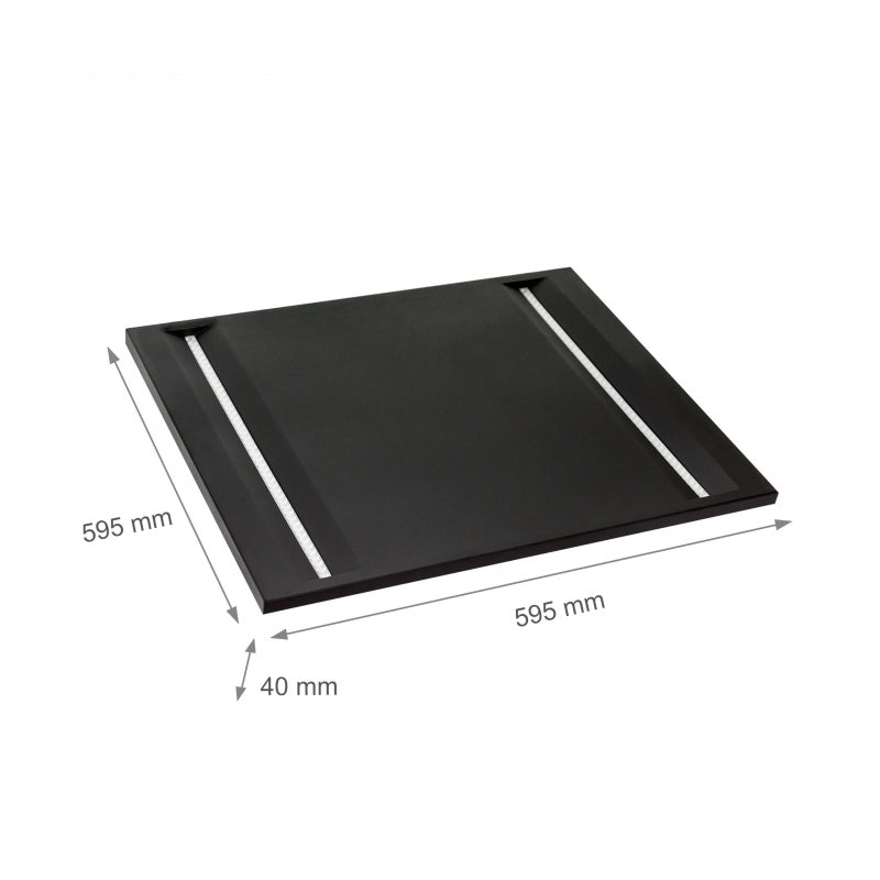 Panel de techo LED Spectrum ALGINE LINE 44W 4000K 5300 lúmenes IP20 600x600mm Negro UGR<16 CRI>80