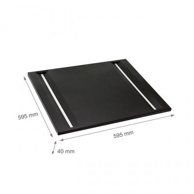Panel de techo LED Spectrum ALGINE LINE 44W 4000K 5300 lúmenes IP20 600x600mm Negro UGR<16 CRI>80