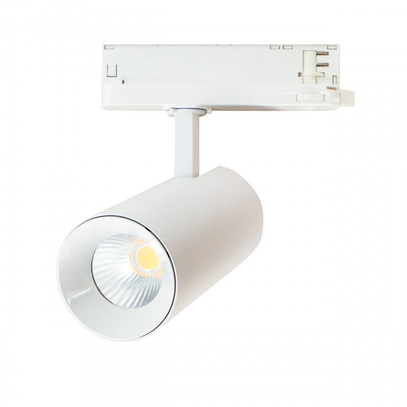 Spectrum ANDROMEDA Foco de Carril LED Trifásico 15-27W 4000K 3200 lúmenes 36° 60° Blanco IP20 CRI>90