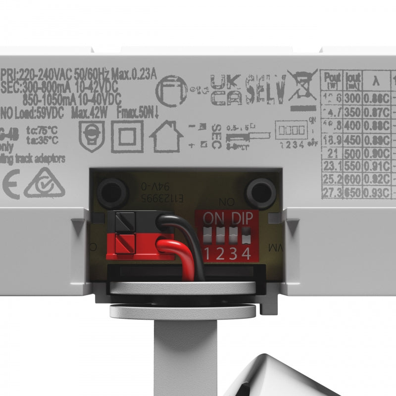 Spectrum ARTEMIDA Maxi Foco de Carril LED 12-42W 4000K 4500 lúmenes CRI>90 36° 60° IP20 Blanco Trifásico