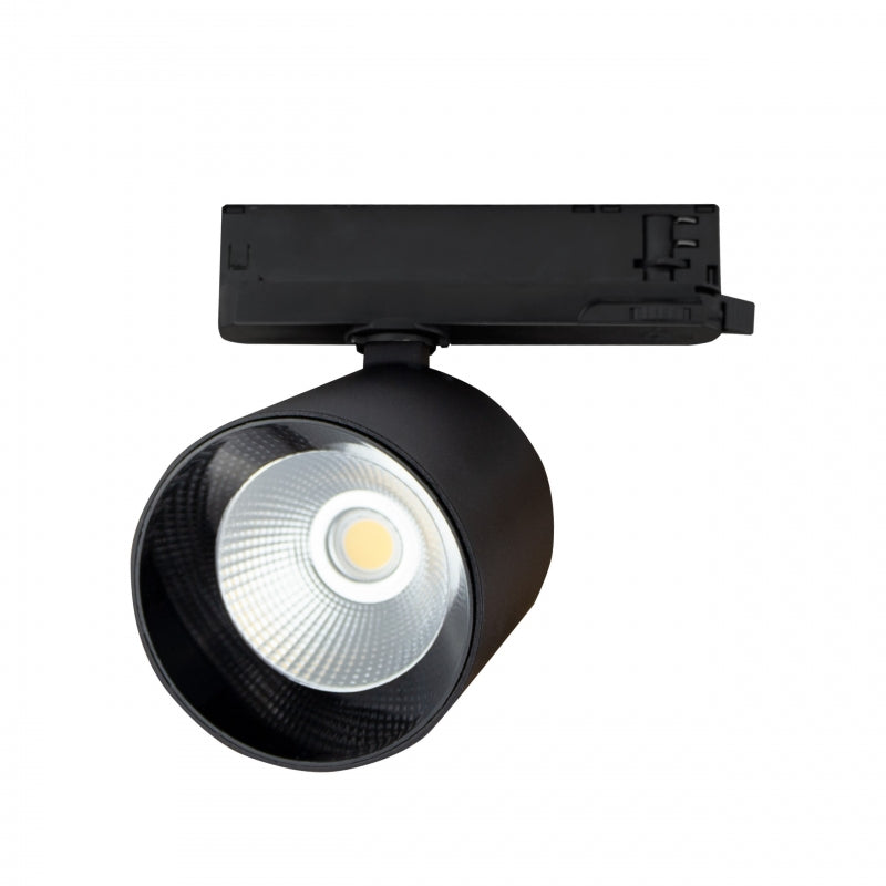 Spectrum ARTEMIDA Maxi Foco LED en Carril 12-42W 4000K 4500 lúmenes CRI>90 IP20 Trifásico Aluminio Negro