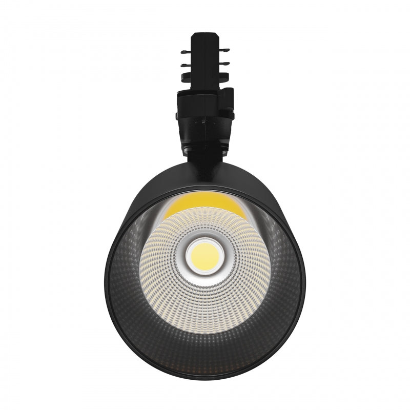 Spectrum ARTEMIDA Maxi Foco de Carril LED Trifásico 12-42W 3000K 4500 lúmenes CRI>90 IP20 Aluminio Negro