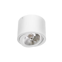 Spectrum CHLOE AR111 GU10 Lámpara de Techo LED, Redonda Ajustable Blanca, Montaje en Superficie, IP20 20W Máx